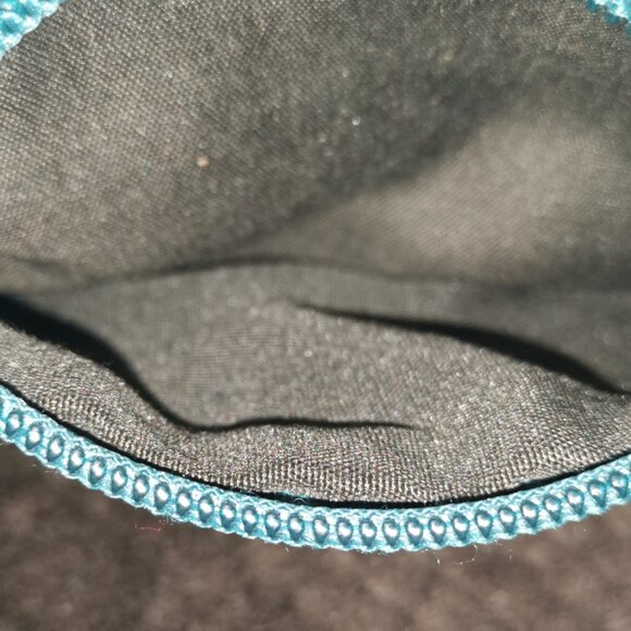 Aqua/Brass Faux Leather Crossbody EUC #245 - Picture 5 of 16